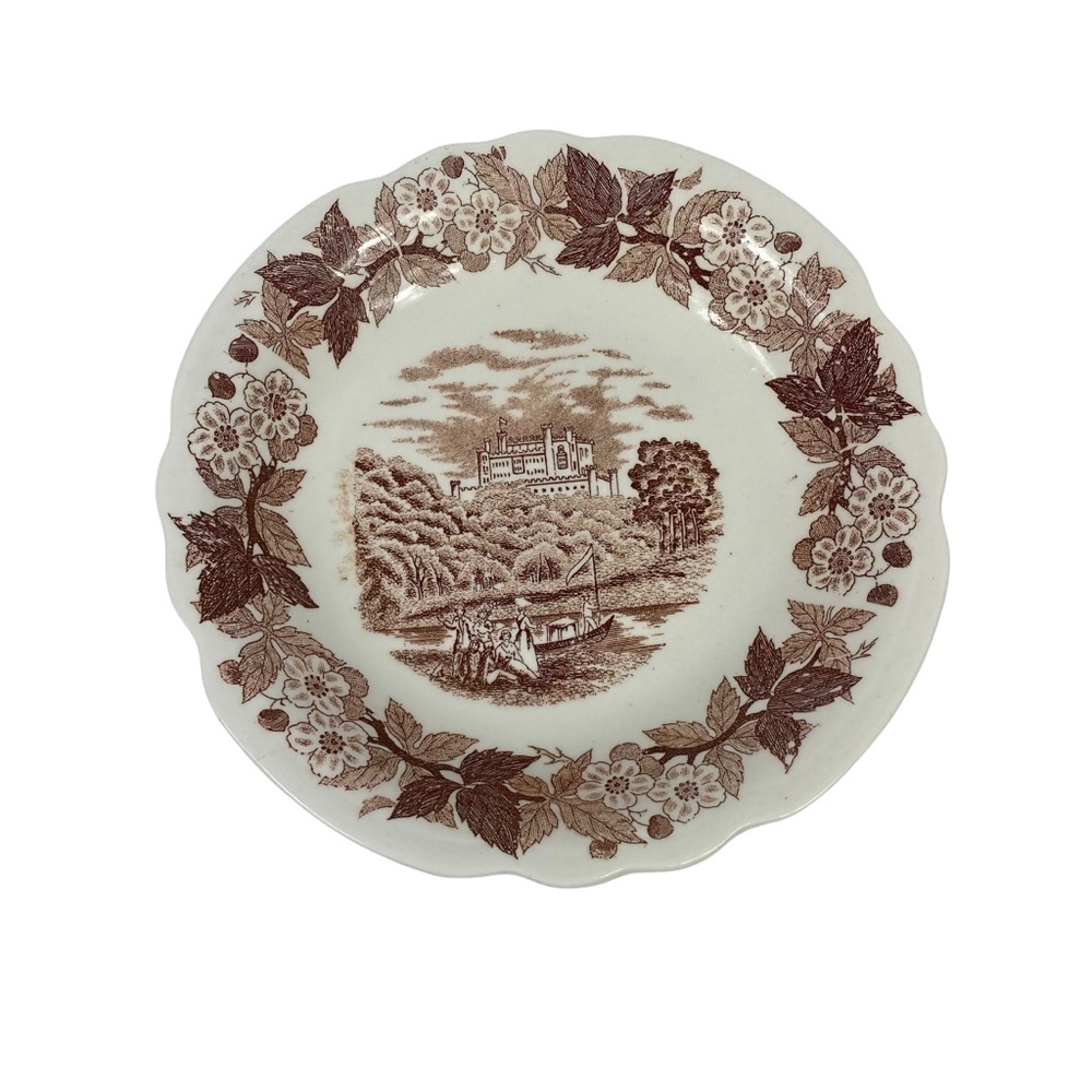 Vintage Norleans Japan Plate Decor Castle Kingdom 7.25 diameter